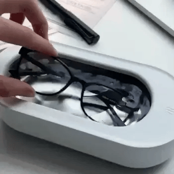 Ultrasonic Cleaner 48KHz with RGB Lights for Eyeglasses, Rings, Watches, Dentures